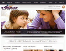 Tablet Screenshot of pebblestherapycentre.com